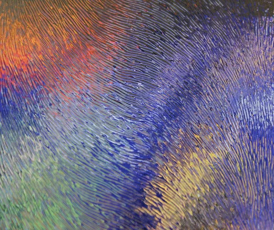 peinture en couleur avec reflet d’eau